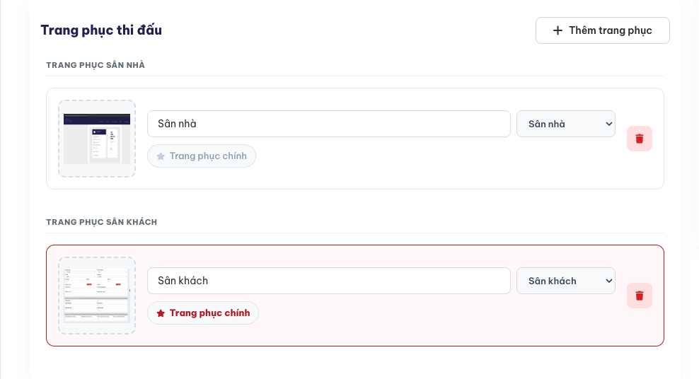 Giải bóng đá test